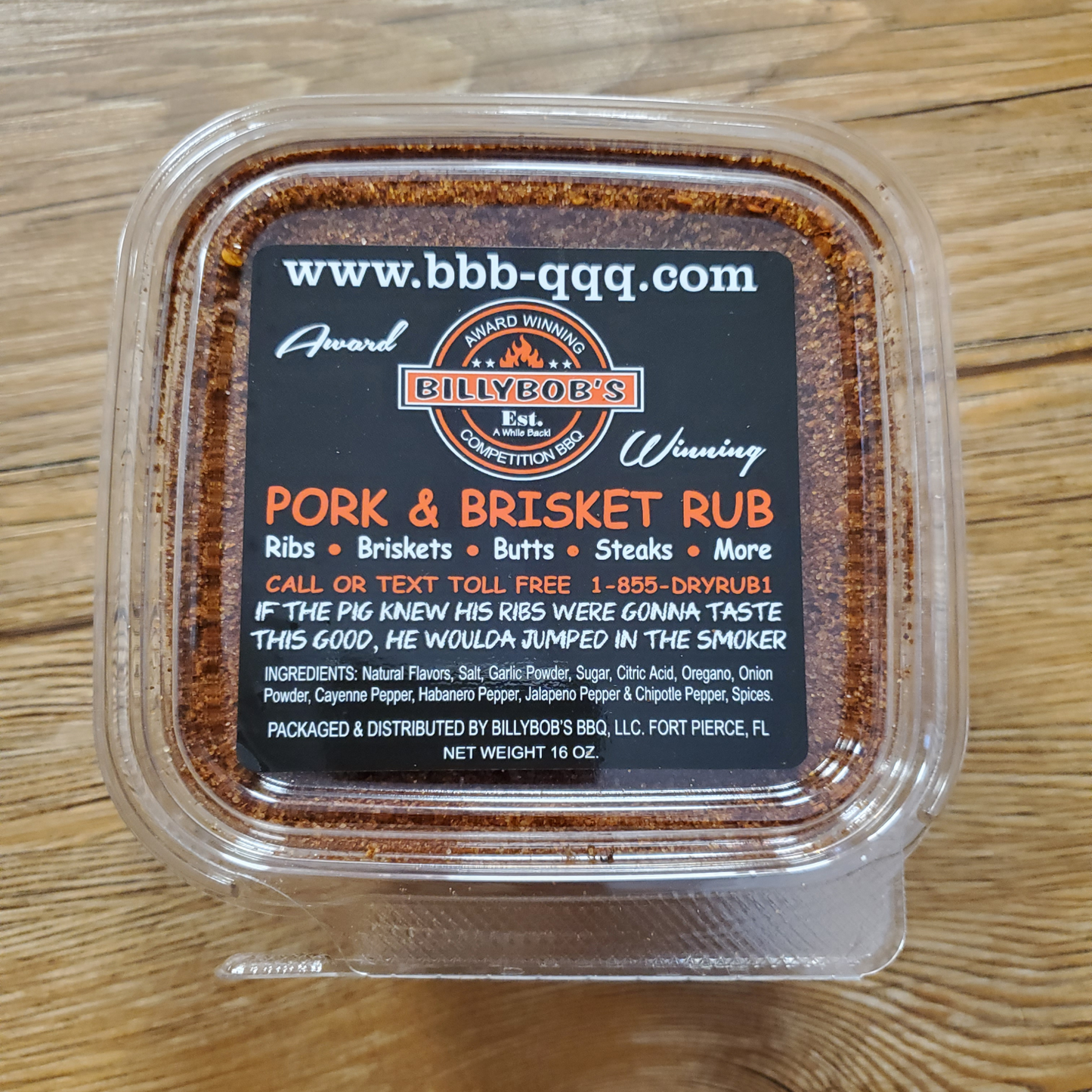 (BB2) 16-Ounce Pork and Brisket Rub