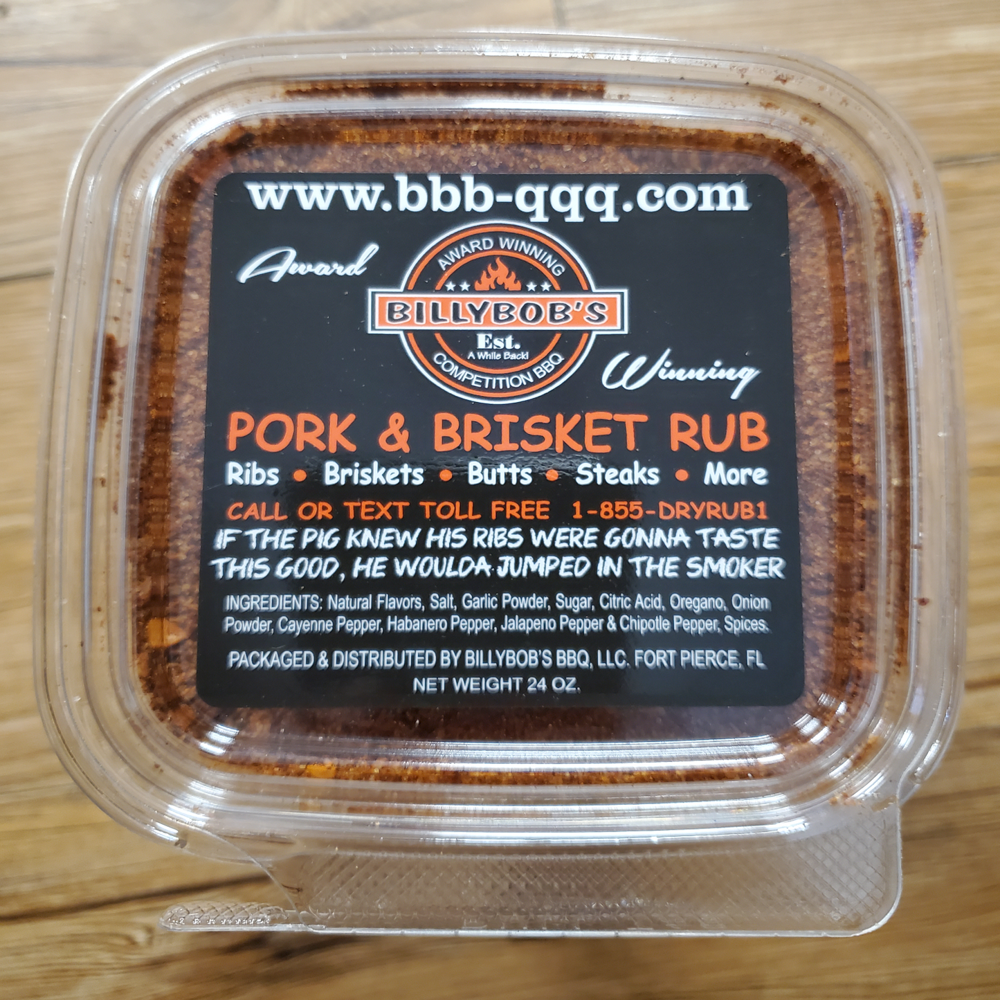 (BB3) 24-Ounce Pork and Brisket Rub