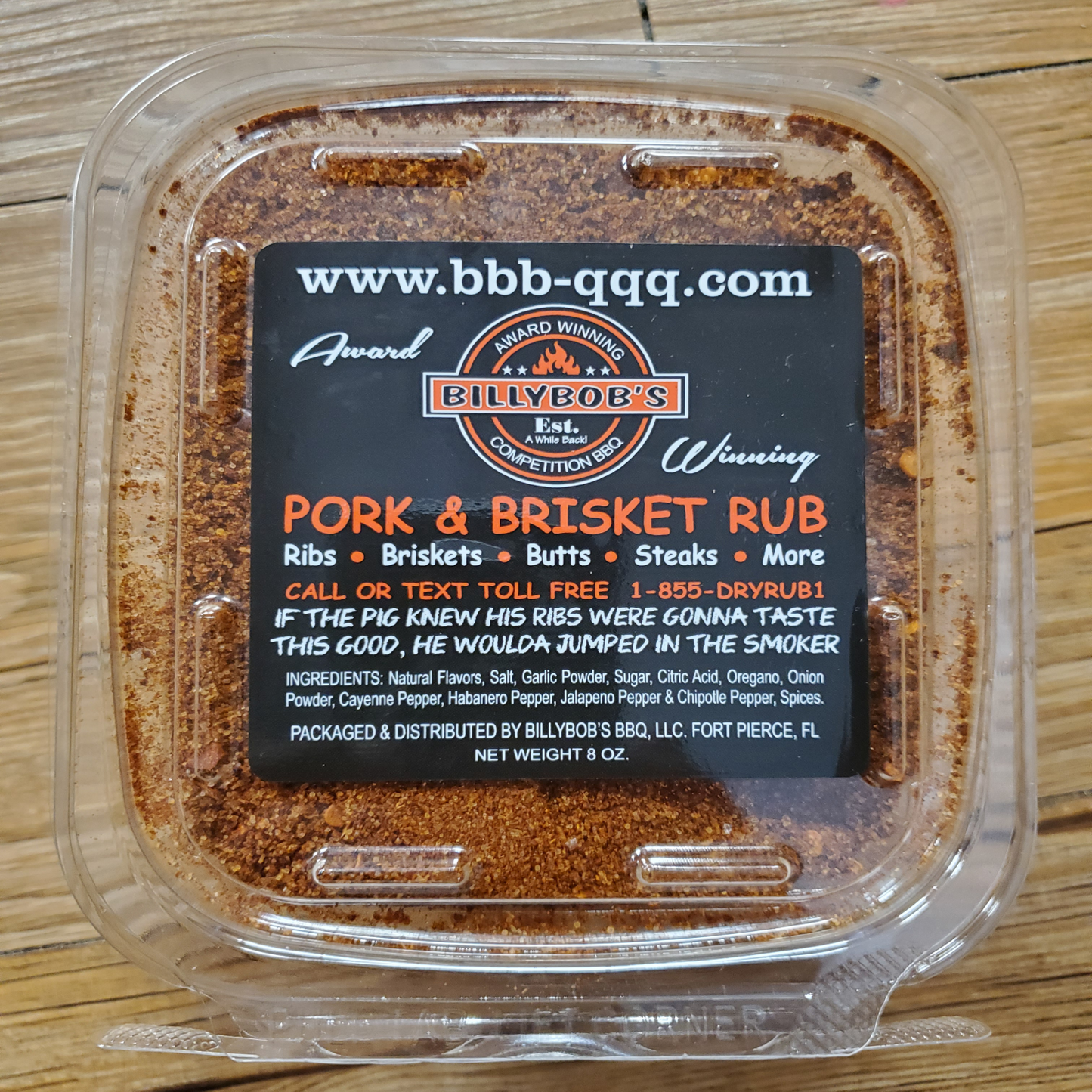 (BB1) 8-Ounce Pork and Brisket Rub